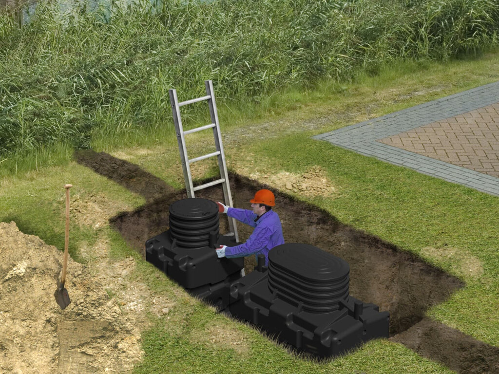 How is our sewage treatment plant installed?